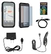 Cell Phone Accessories Bundle for AT&T Samsung Eternity SGH-A867 (Includes; Black Silicone Rubber Soft Case, Rapid Car Charger, Custom Full Screen Protector, Generation X Antenna Booster, Home Wall Charger, USB Data Transfer Cable)
