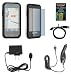 Cell Phone Accessories Bundle for AT&T Samsung Eternity SGH-A867 (Includes; Black Silicone Rubber Soft Case, Rapid Car Charger, Custom Full Screen Protector, Generation X Antenna Booster, Home Wall Charger, USB Data Transfer Cable)