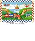 Childrens Transportation Cars Trucks Trains Airplanes Wall Mural