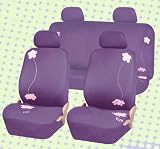 Car Seat Cover Full Set Bloom Purple Fb053