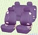 Car Seat Cover Full Set Bloom Purple Fb053
