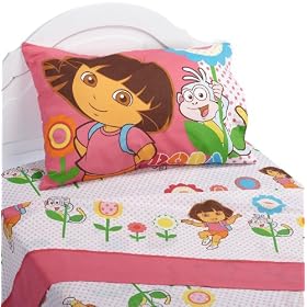 Dora the Explorer Cheerful Bloom Sheet Set