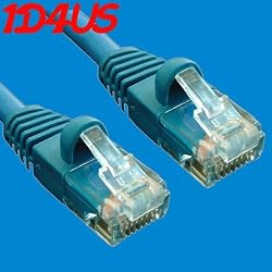 10pcs a Lot 10ft Cat5e UTP Ethernet Network Cable 350mhz Ul (10pack) Blue
