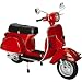 New Ray Vespa 1978 P200E Scooter Replica Motorcycle Toy w/ Free B&F Heart Sticker Bundle - Red / 1:12 Scale New Ray Vespa 1978 P200E Scooter Replica Motorcycle Toy w/ Free B&F Heart Sticker Bundle - Red / 1:12 Scale