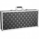 Coffin Case SK-110 Black Cross Pedal Board and Case, Skull and Crossbones Finish