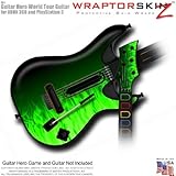 Fire Green Skin fits Band Hero, Guitar Hero 5 & World Tour Guitars for XBOX 360 & PS3 (GUITAR NOT IN