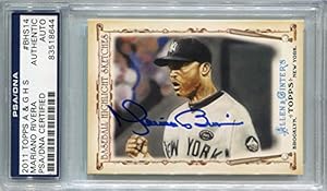 Mariano Rivera New York Yankees PSA/DNA Certified Authentic Autograph - 2011 Topps Allen & Ginter Highlight Sketches (Autographed Baseball Cards)