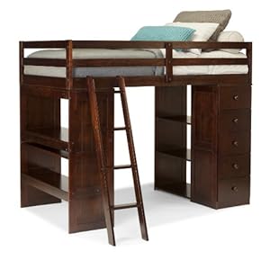 Amazon.com: Canwood Skyway Loft Bed with Desk and Storage Tower, Twin ...