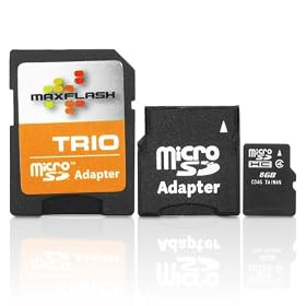Blazing 8GB MicroSD Memory Card with MiniSD and StandardSD Adapters for Olympus Stylus... by Accessory Power