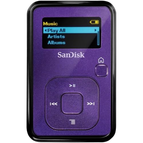 Comparer SANDISK SANSA CLIP SDMX18R004GIE57 VIOLET 4GO  