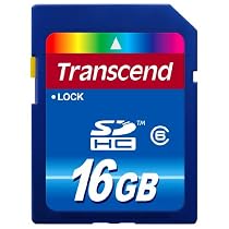 Transcend 16 GB Class 6 SDHC Flash Memory Card TS16GSDHC6E