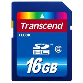 Transcend Class 6 SDHC Flash Memory Card