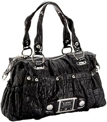 KATHY Van Zeeland Croco Five Satchel