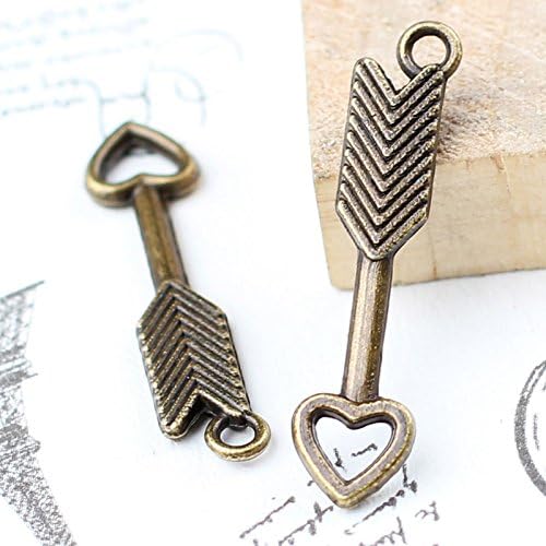 DIY Antiqued Bronze Tone Vintage Alloy Arrow Head Pendant Charms 30*7mm 100PCS ;GE5812-GJY/4E1D210057