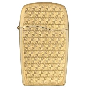 Zippo BLU Golden Hologram Vertical Gold Lighter with Jewel Cut Diamond Patterns thumbnail