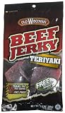 Old Wisconsin Teriyaki Jerky, 3.5-Ounce Pouch (Pack of 6)
