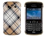 Hard Plaid Case for BlackBerry Bold 9700 - Beige