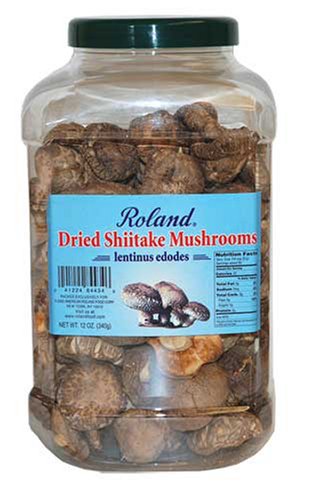 Roland Dried Shiitake Mushrooms, 12-Ounce Package by Roland