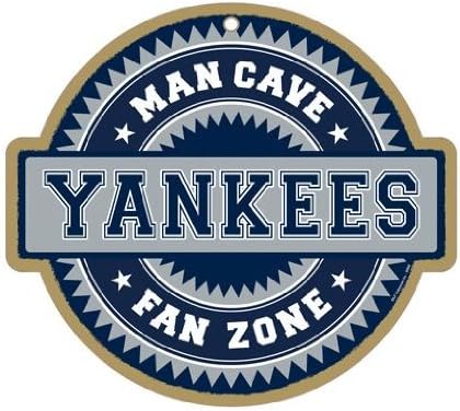 New York Yankees Man Cave Fan Zone Wood Sign