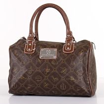 Giulia Pieralli Damen Glamour Handtasche Damentasche Tasche Henkeltasche Kunstleder