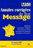 Revue Montchrestien  / Annales corrigées du Test Message