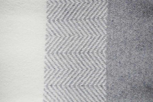 Luxury Ladies Handmade Scarf - Ivory Light Grey