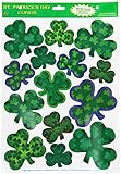 Irish-Mood Shamrock Clings Party Accessory (1 count) (14/Sh)