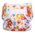 Super Whisper Wrap Diaper Cover - MD - Flower (15-30 lbs)