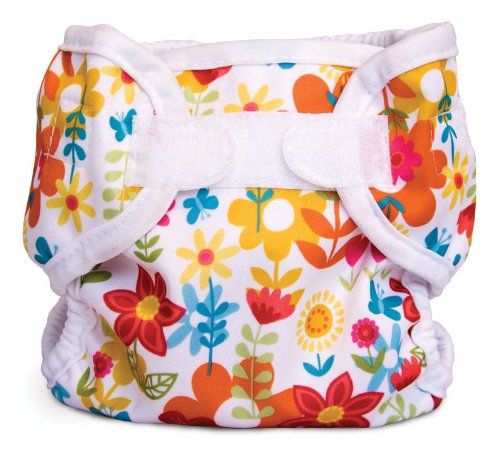 Super Whisper Wrap Diaper Cover - MD - Flower (15-30 lbs)