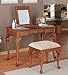 Powell Jamestown Landing Table - Lightly Distressed Deep Cherry Finish - overpacked (Cherry) (30H x 21W x 42D)