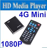 New Mini 4GB 4G 1080P HD HDMI SD USB Media Player MKV RM RMVB AVI + Remote Black A/V out: CVBS, YPbPr, Stereo L/R Video Format: RM/RMVB/MKV/AVI/TS/TP/MP4/M4V/MOV/V0B/PMP/MPG/M2TS/FLV/WMV/MPEG1/MPEG2/MPEG4