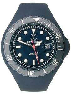Men's Dark Blue Dial Dark Blue Silicone