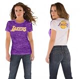Los Angeles Lakers Women's Superfan Burnout Tee from Touch by Alyssa Milano