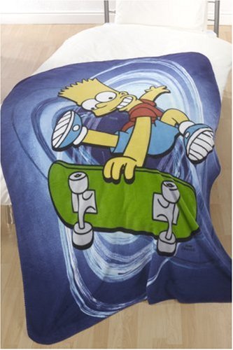 Bart Simpson - Grafitti Fleece Blanket - Super Swirl