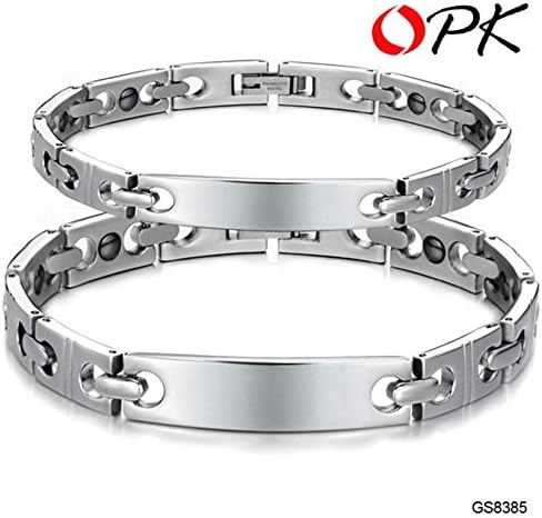 Enter Sandman Fashion Jewellery BRACELET Healing Stainless Steel couple bracelets magnetic ball chain link scalar energy jewellry best selling 8385