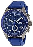 Fossil Decker Silicone and Aluminum Watch - Blue