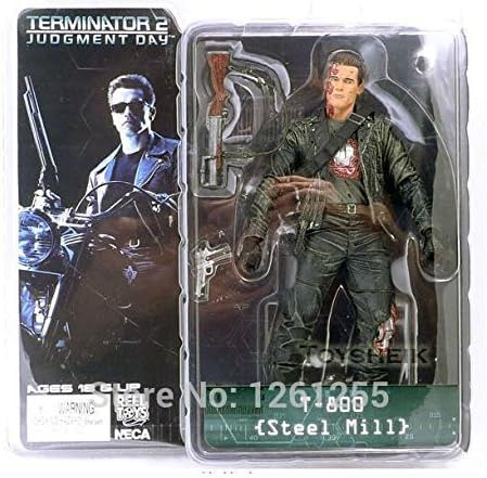 NECA The Terminator 2 Action Figure T-800 Steel Mill PVC Figure Toy 7"18cm