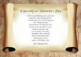 Especially on Valentines Day Personalised Gift Poem Print