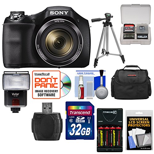 Sony CyberShot DSCH300 Digital Camera with 32GB Card + Batteries