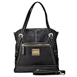 Valentino Black Italian Couture Large Handle Handbag