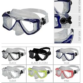 Akona Wahoo Jr. Kids Scuba & Snorkeling Mask - Black/Black Silicone