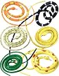 New Set of 12 Rubber 36" Coiled Rubber Prop Toy Snakes