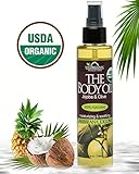 USDA Certified Organic Body & Bath Oil - Caribbean Coconut, 5 Fl.oz. ★ Brand New ★ The Highest Quality Pure, Certified Organic and 100% Natural Daily Body Oil ★ Luxurious. Light and Easily absorbable after shower to Moisturize Skin or Use as a Massage Oil. ★ Jojoba & Olive Oil along with Vitamin E. Anti-inflammatory ★ No Alcohol, No Paraben, No Artificial Detergents, No Color, No Synthetic perfumes, No Chemicals.