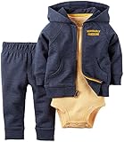 カーターズ Carter's ボディスーツ + カーディガン + パンツ 豪華3点セット 3-Piece Cardigan Set NB (50-55cm)