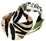 L. Erickson USA Scarf Headband 100% Silk Print - Jungle