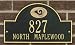 St. Louis Rams Black and Gold Personalized Address Plaque