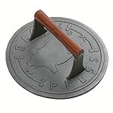 Norpro Cast Iron Round Bacon Grill Press