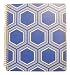 Carolina Pad Studio C College Ruled Poly Cover 5-Subject Spiral Notebook ~ Pattern Play (Blue with White Hexagon; 150 Sheets, 300 Pages)