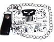 Punisher: Skull Print Wallet with Chain