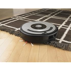 iRobot 560 Roomba Vacuuming Robot, Black and Silver